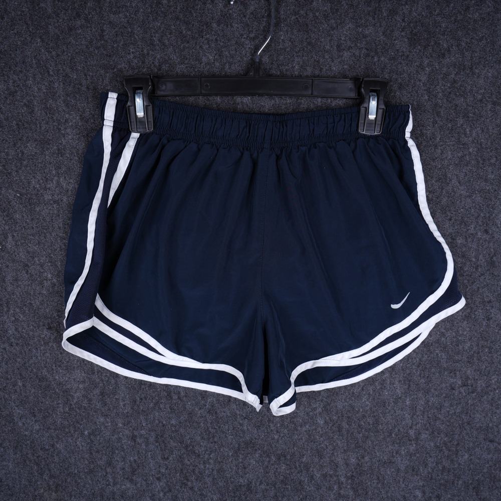 Nike Dri-FIT Running Shorts Women L Navy Blue Excellent Athletic 831558-475